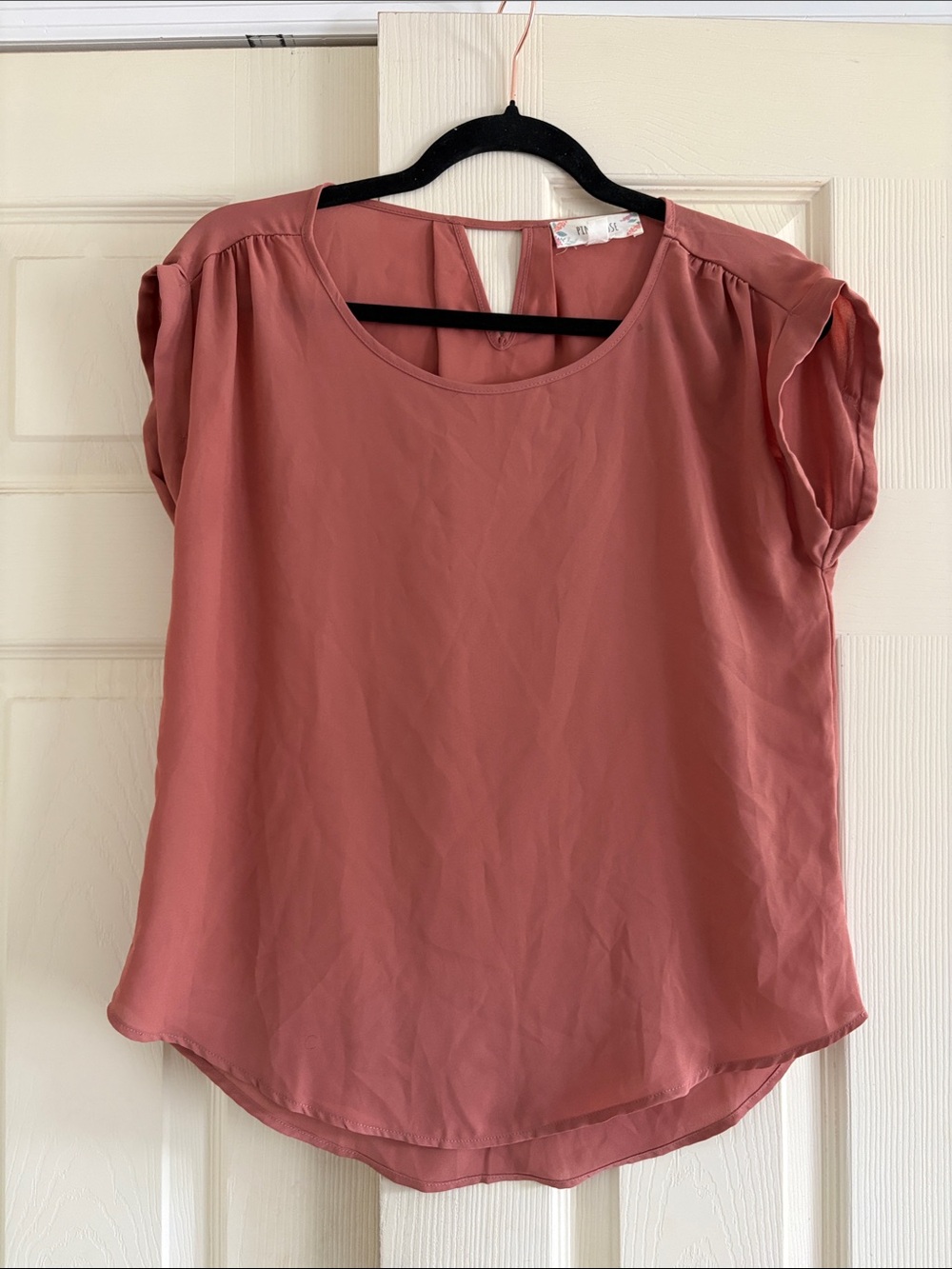 Pink Rose Dusty Rose Short Sleeve Blouse